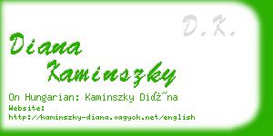 diana kaminszky business card